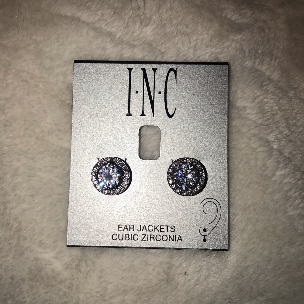 INC cubic zirconia earrings